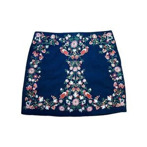 Altar'd State Boho Floral Mini Skirt sz M